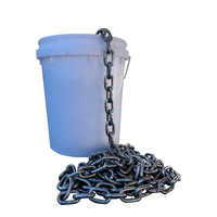 50kg 10mm Black Commercial Chain Long Link (approx 24.25m) General Hardware Chain With Long Links 