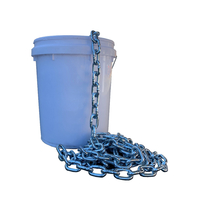 50kg 8mm Blue Zinc Commercial Chain Medium Link (approx 38.90m)
