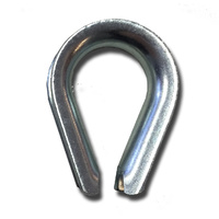 10mm WIRE ROPE THIMBLES - Steel Wire Rope Electro Galvanized