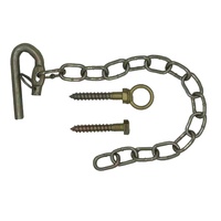 1x FIELD GATE SCREW FASTENER 450mm Chain - Fence Farm Latch (FGF-SCR)