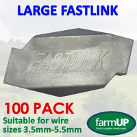 100x Large Fastlink Wire Joiners works with Gripple¨ Tensioning Fence strainer 