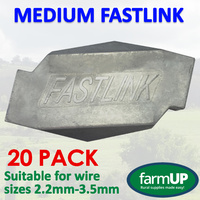 20x Medium Fastlink Wire Joiners works with Gripple¨ Tensioning Fence strainer 