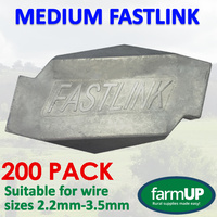 200x Medium Fastlink Wire Joiners works with Gripple¨ Tensioning Fence strainer