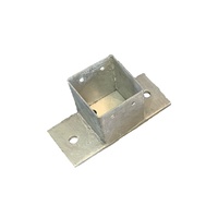 x1 POST BASE PLATE to suit 100mm x 100mm - 2 Holes