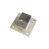 x1 POST BASE PLATE to suit 100mm x 100mm - 4 Holes