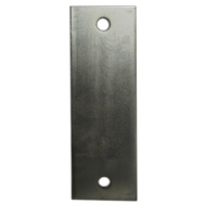 1x POST PLATE 2 HOLES - Bearer Beam Support Blue Zinc Flat Mild Steel Stumping Re-stumping 