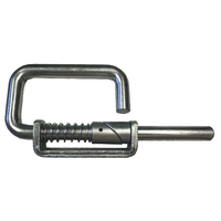 25mm CLOSED HANDLE UNIVERSAL SLAM LATCH 100mm PIN Zinc Plated Spring Cattle Plate not included
