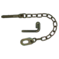 10x SCREW RING FASTENER 450mm Chain - Farm Fencing Gate Latch
