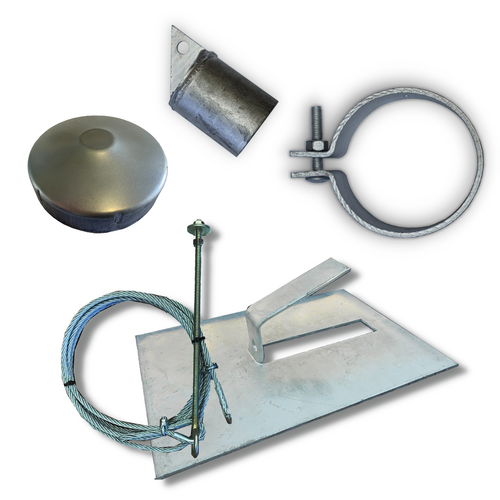 80NB x 40NB Fitting Kit with cable for steel strainer post