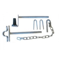 1x VIC HINGE 400mm with FGF-ST - Farm Gate Set Hot Dipped 