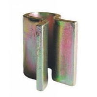 1x WELD ON FEMALE 20mm SHORT SOCKET Gold Zinc - Standard Angle Hinge Gate Pin