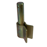 100x WELD ON MALE 12mm PIN Gold Zinc - Standard Angle Hinge Gate Fence